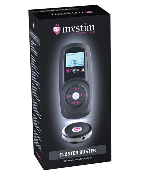 Mystim Mystim Cluster Buster Wireless eStim Starter Kit - Black Kink &amp; BDSM