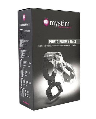 Mystim Mystim Pubic Enemy No. 3 Cock Cage - Clear Kink & BDSM