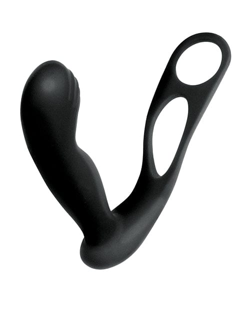 Nasstoys Butts Up Prostate Massager W-scrotum &amp; Cockring - Black Anal Toys