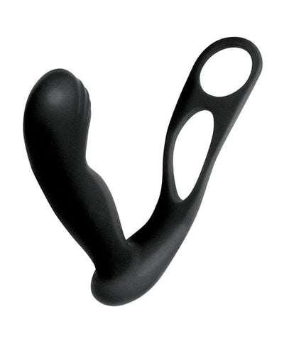 Nasstoys Butts Up Prostate Massager W-scrotum & Cockring - Black Anal Toys