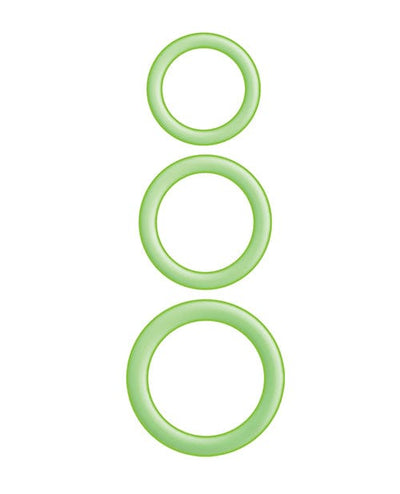 Nasstoys Enhancer Silicone Cockrings - Glow In The Dark Penis Toys