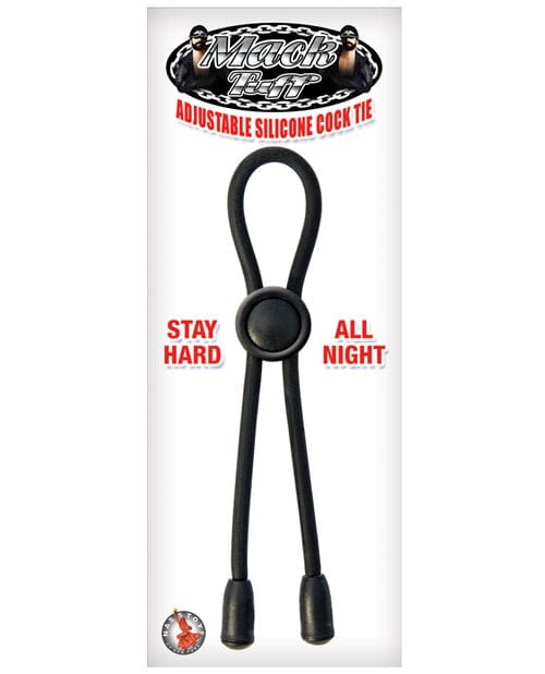 Nasstoys Mack Tuff Adjustable Silicone Cock Tie Black Penis Toys