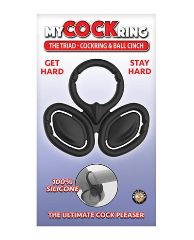 Nasstoys My Cock Ring The Triad Cockring & Ball Cinch - Black Penis Toys