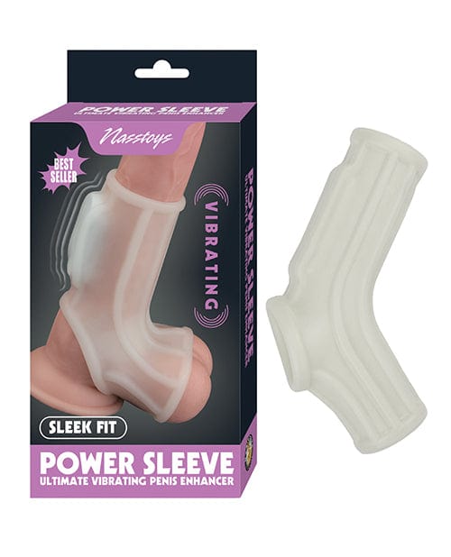 Nasstoys Vibrating Power Sleeve Sleek Fit White Penis Toys