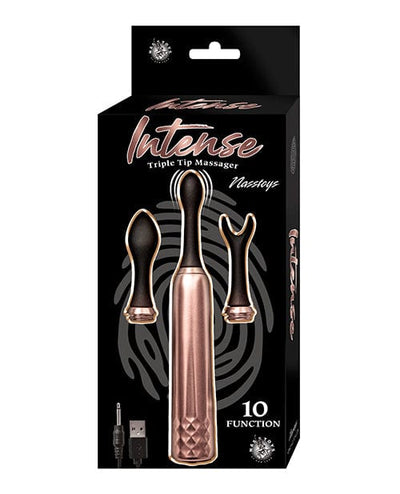 Nasstoys Intense Triple Tip Massager - Rose Gold Vibrators