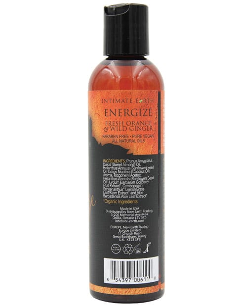 Intimate Earth Energizing Massage Oil - 120 mL Orange & Ginger