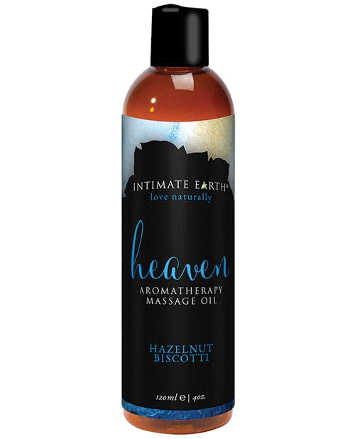 New Earth Trading Intimate Earth Heaven Massage Oil - 120 mL Hazelnut Biscotti More