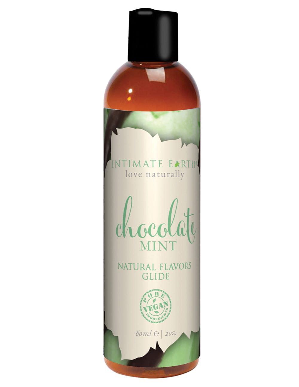 New Earth Trading Intimate Earth Natural Flavors Glide Lubricant Chocolate Mint / 60 ml More
