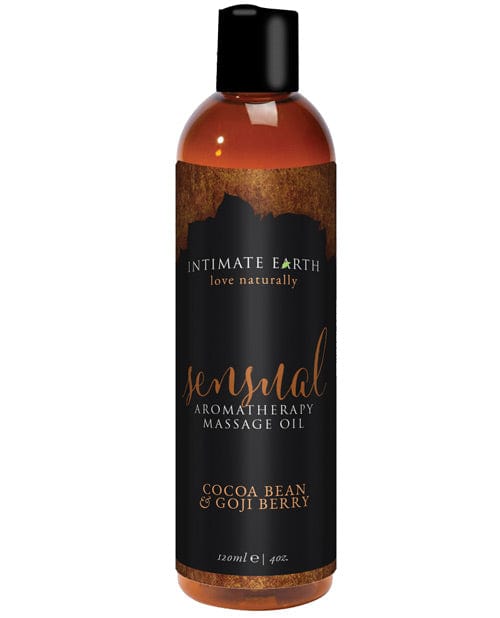 New Earth Trading Intimate Earth Sensual Massage Oil - 120 mL Cocoa Bean &amp; Gogi Berry More