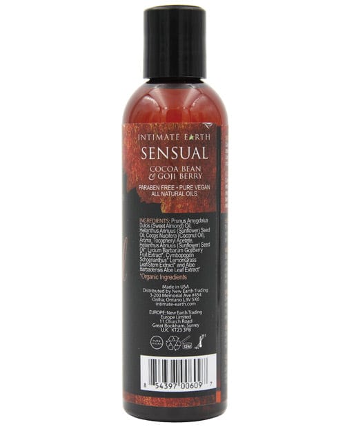 New Earth Trading Intimate Earth Sensual Massage Oil - 120 mL Cocoa Bean &amp; Gogi Berry More