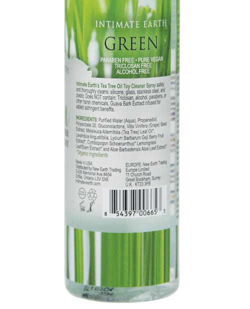 Intimate Earth Toy Cleaner Spray - 4.2 Oz. Green Tea Tree Oil