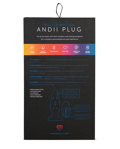 Novel Creations Nu Sensuelle Andii Vertical Roller Motion Butt Plug Anal Toys