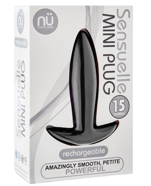 Novel Creations Nu Sensuelle Mini Butt Plug Black Anal Toys