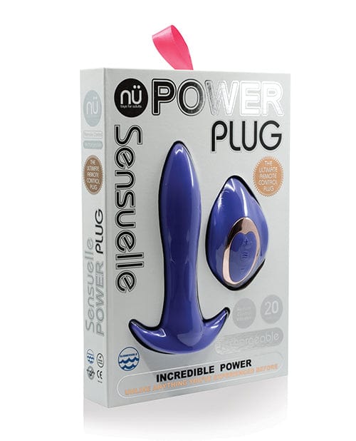 Novel Creations Nu Sensuelle Power Plug 20 Function Remote Control Butt Plug Ultra Violet Anal Toys