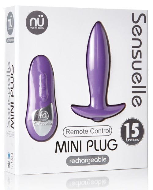 Novel Creations Nu Sensuelle Remote Control Rechargeable Mini Plug Purple Anal Toys