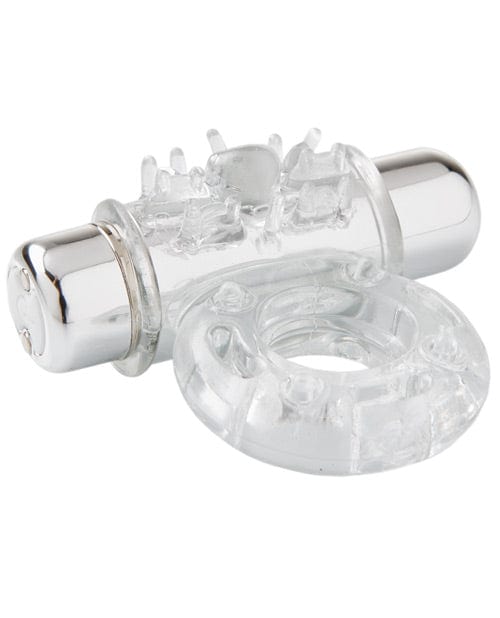 Novel Creations Nu Sensuelle Bullet Ring Cockring 7-Function Clear Penis Toys