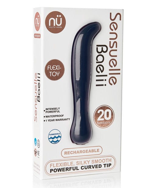 Novel Creations Nu Sensuelle Baelii Flexible G Spot Vibe - 20 Function Navy Vibrators