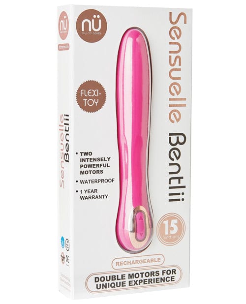 Novel Creations Nu Sensuelle Bentlii 2 Motors Flexible Vibe Magenta Vibrators