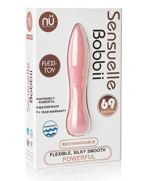 Novel Creations Nu Sensuelle Bobbii Flexible Vibe - 69 Function Pink Vibrators