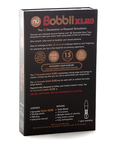 Novel Creations Nu Sensuelle Bobbii Flexible Vibe XLR8 Turbo Boost Vibrators