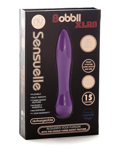 Novel Creations Nu Sensuelle Bobbii Flexible Vibe XLR8 Turbo Boost Ultra Violet Vibrators