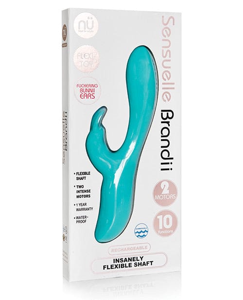 Novel Creations Nu Sensuelle Brandii Bendable Rabbit Teal Vibrators