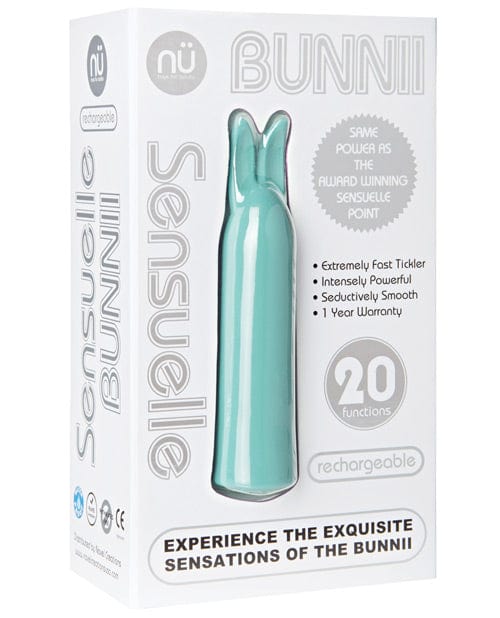 Novel Creations Nu Sensuelle Bunnii Point Vibe Teal Blue Vibrators