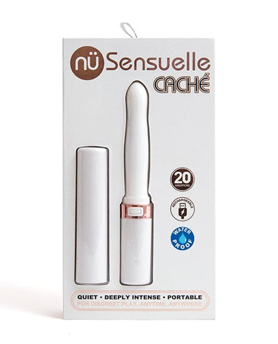 Novel Creations Nu Sensuelle Cache 20 Functions Covered Lipstick Vibe White Vibrators