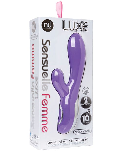 Novel Creations Nu Sensuelle Femme Luxe 10 Fun Rabbit Massager Purple Vibrators