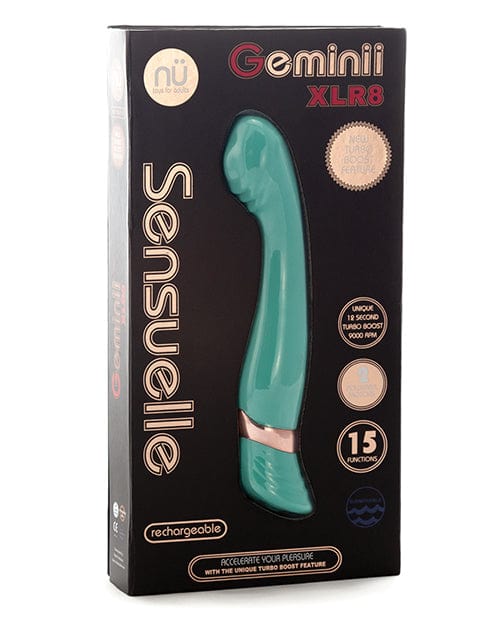 Novel Creations Nu Sensuelle Geminii XLR8 Turbo Boost G Spot Electric Blue Vibrators