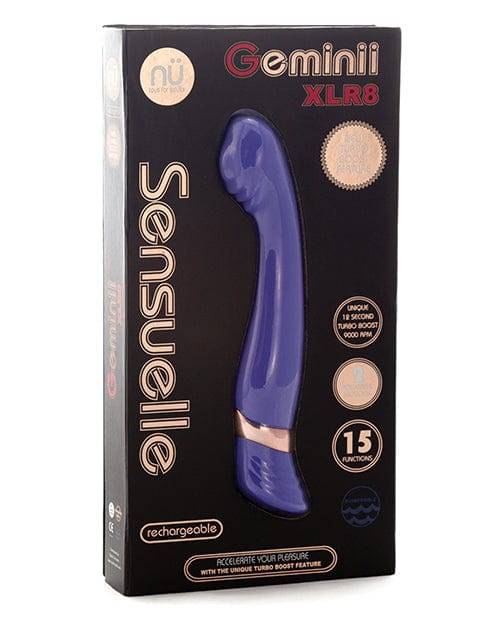 Novel Creations Nu Sensuelle Geminii XLR8 Turbo Boost G Spot Ultra Violet Vibrators
