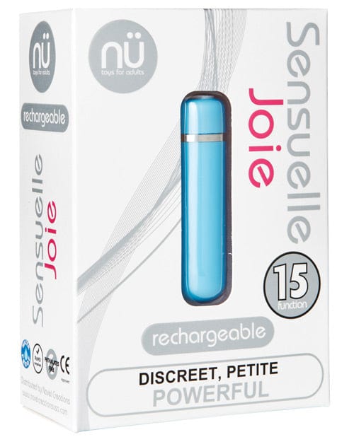 Novel Creations Nu Sensuelle Joie Bullet - 15 Function Blue Vibrators