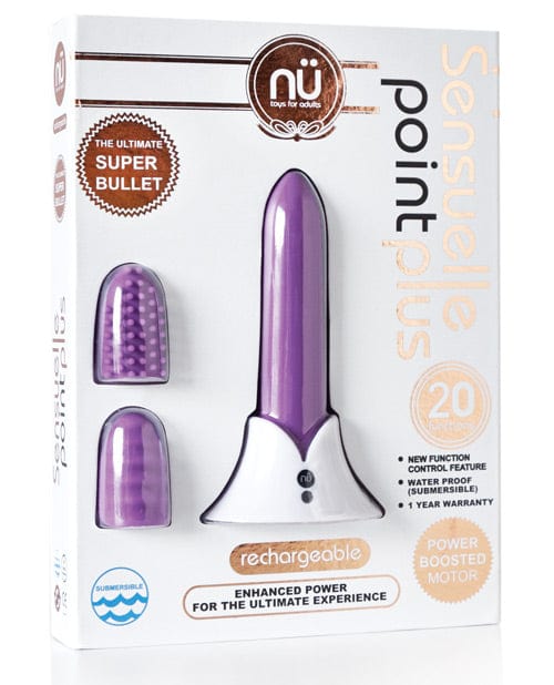 Novel Creations Nu Sensuelle Point Plus Rechargeable Bullet Purple Vibrators