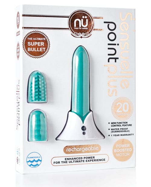 Novel Creations Nu Sensuelle Point Plus Rechargeable Bullet Tiffany Blue Vibrators