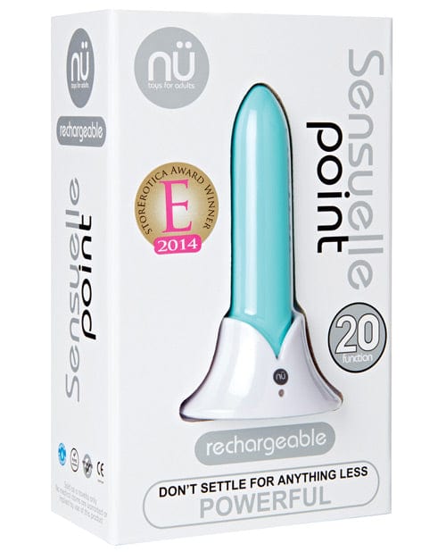 Novel Creations Nu Sensuelle Point Rechargeable Bullet Teal Blue Vibrators