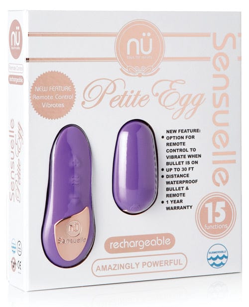 Novel Creations Nu Sensuelle Remote Control Petite Egg - 15 Function Purple Vibrators