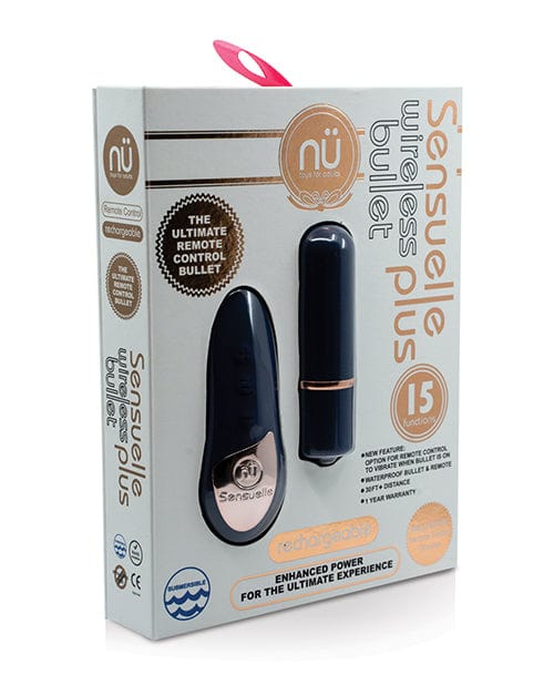 Novel Creations Nu Sensuelle Remote Control Wireless Bullet Plus Navy Blue Vibrators