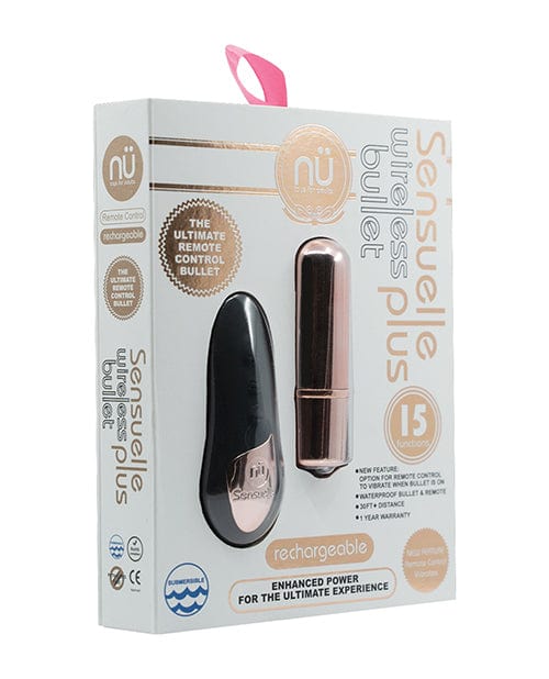 Novel Creations Nu Sensuelle Remote Control Wireless Bullet Plus Rose Gold Vibrators
