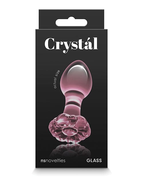NS Novelties Crystal Flower Butt Plug Pink Anal Toys