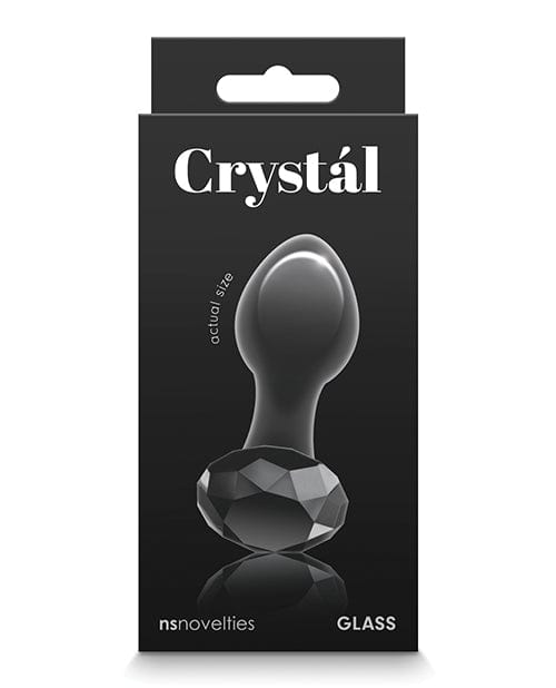 NS Novelties Crystal Gem Butt Plug Black Anal Toys