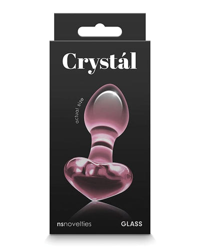 NS Novelties Crystal Heart Butt Plug Pink Anal Toys