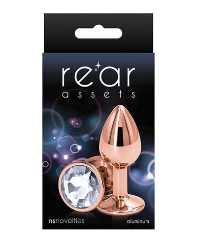 NS Novelties Rear Assets Rose Gold Clear / Small Anal Toys