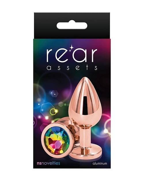 NS Novelties Rear Assets Rose Gold Rainbow / Medium Anal Toys