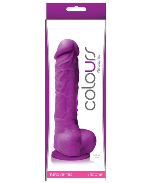 NS Novelties Colours Pleasures 5" Dong with Suction Cup Purple Dildos