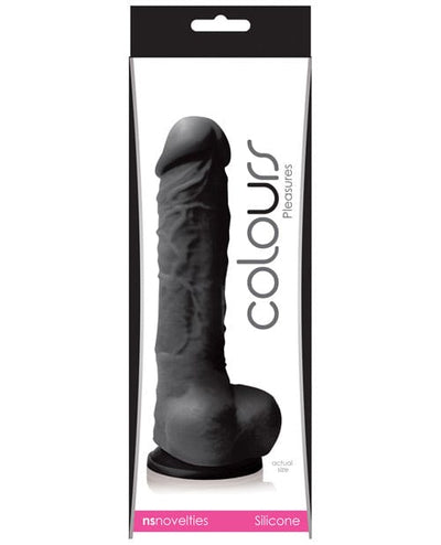 NS Novelties Colours Pleasures Silicone Dildo with Suction Cup Black / 5 inches Dildos