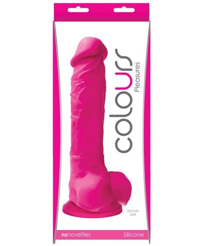NS Novelties Colours Pleasures Silicone Dildo with Suction Cup Pink / 8 inches Dildos