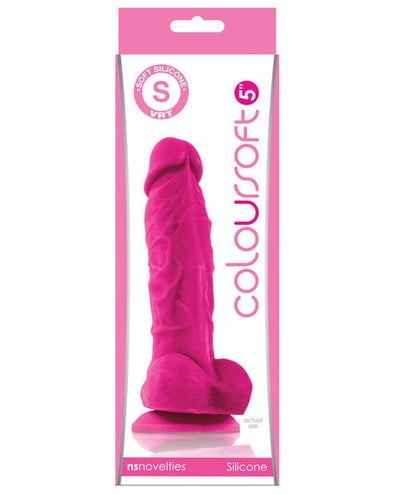 NS Novelties Coloursoft 5" Silicone Soft Dildo Pink Dildos