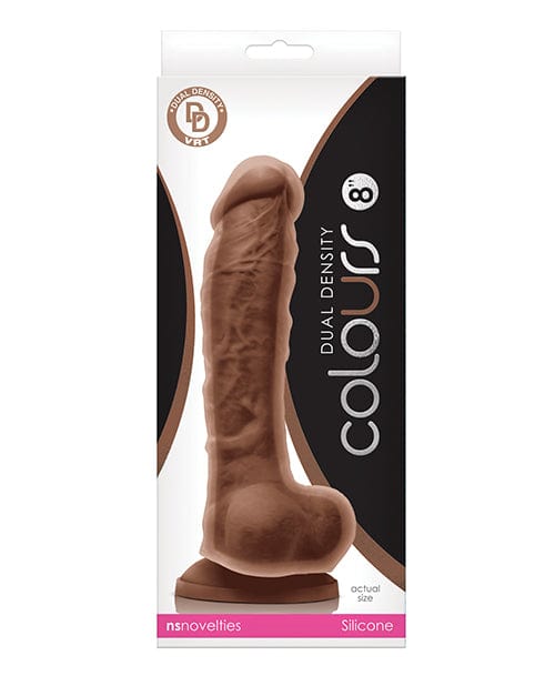 Ns Novelties INC Colours Dual Density 8" Dildo Brown Dildos