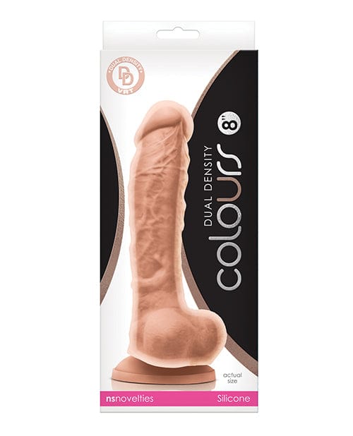 Ns Novelties INC Colours Dual Density 8" Dildo White Dildos