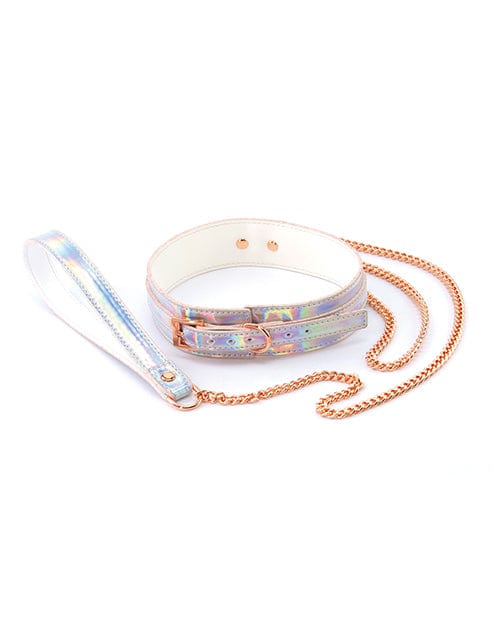 Ns Novelties INC Cosmo Bondage Collar &amp; Leash - Rainbow Kink &amp; BDSM